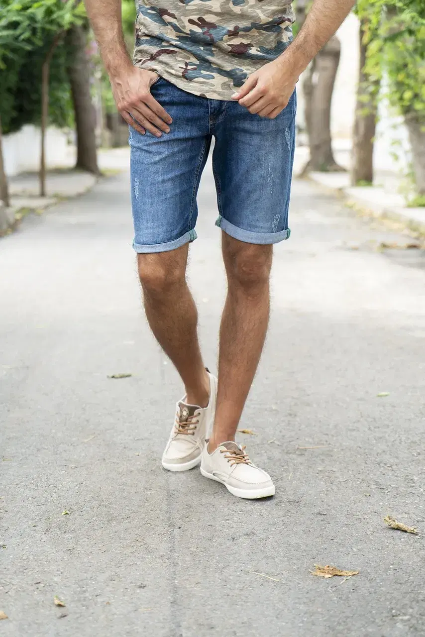 Denim Shorts - Light Denim Blue