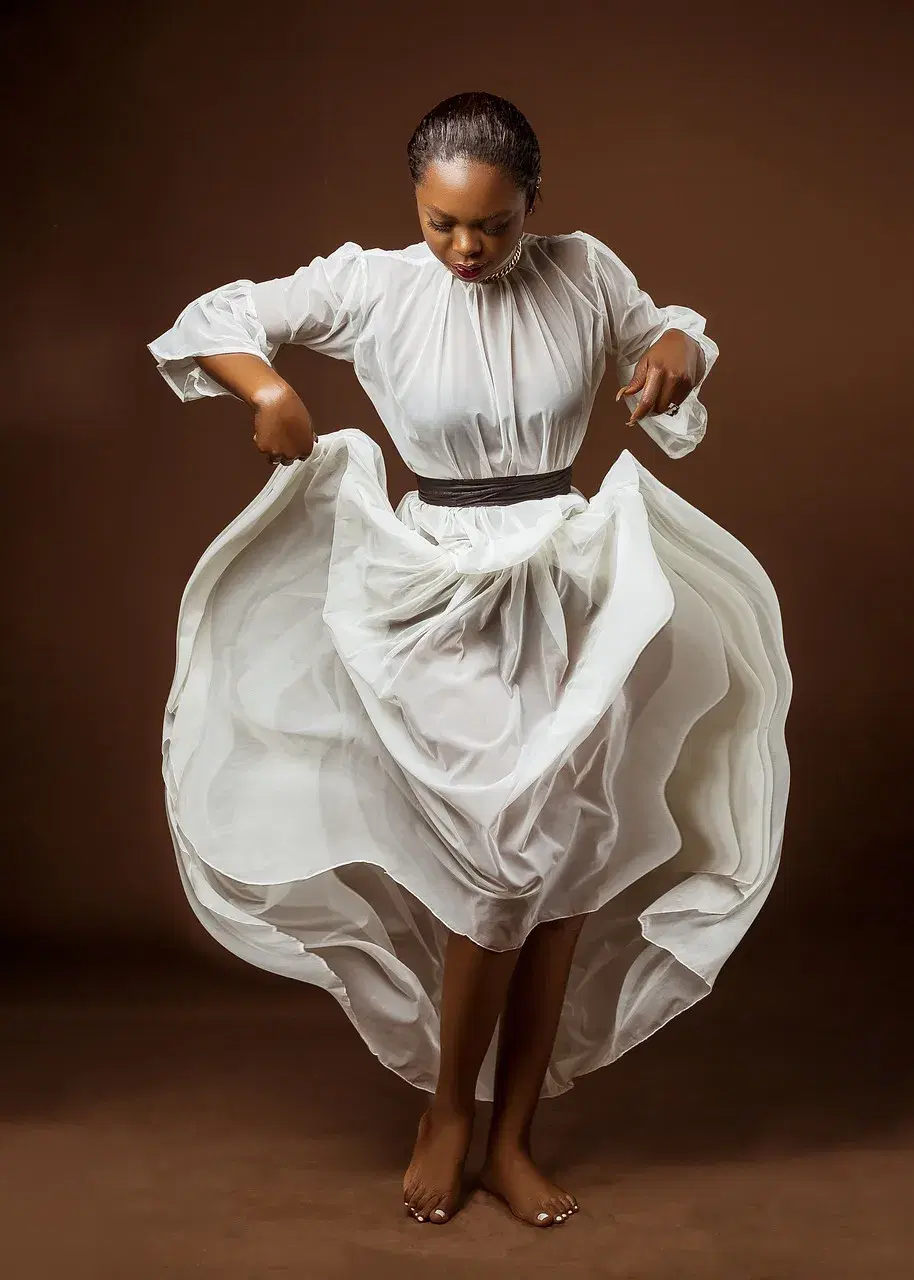 Tiered Cotton Maxi Dress - White