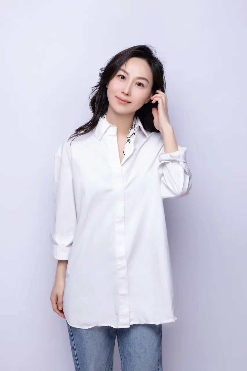 Oversized Linen-blend Shirt - White