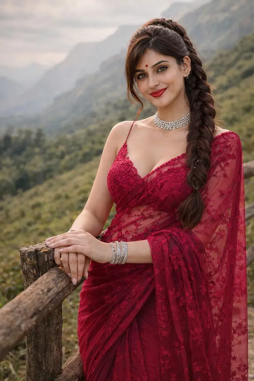 Made-to-Measure Saree Blouse - Red
