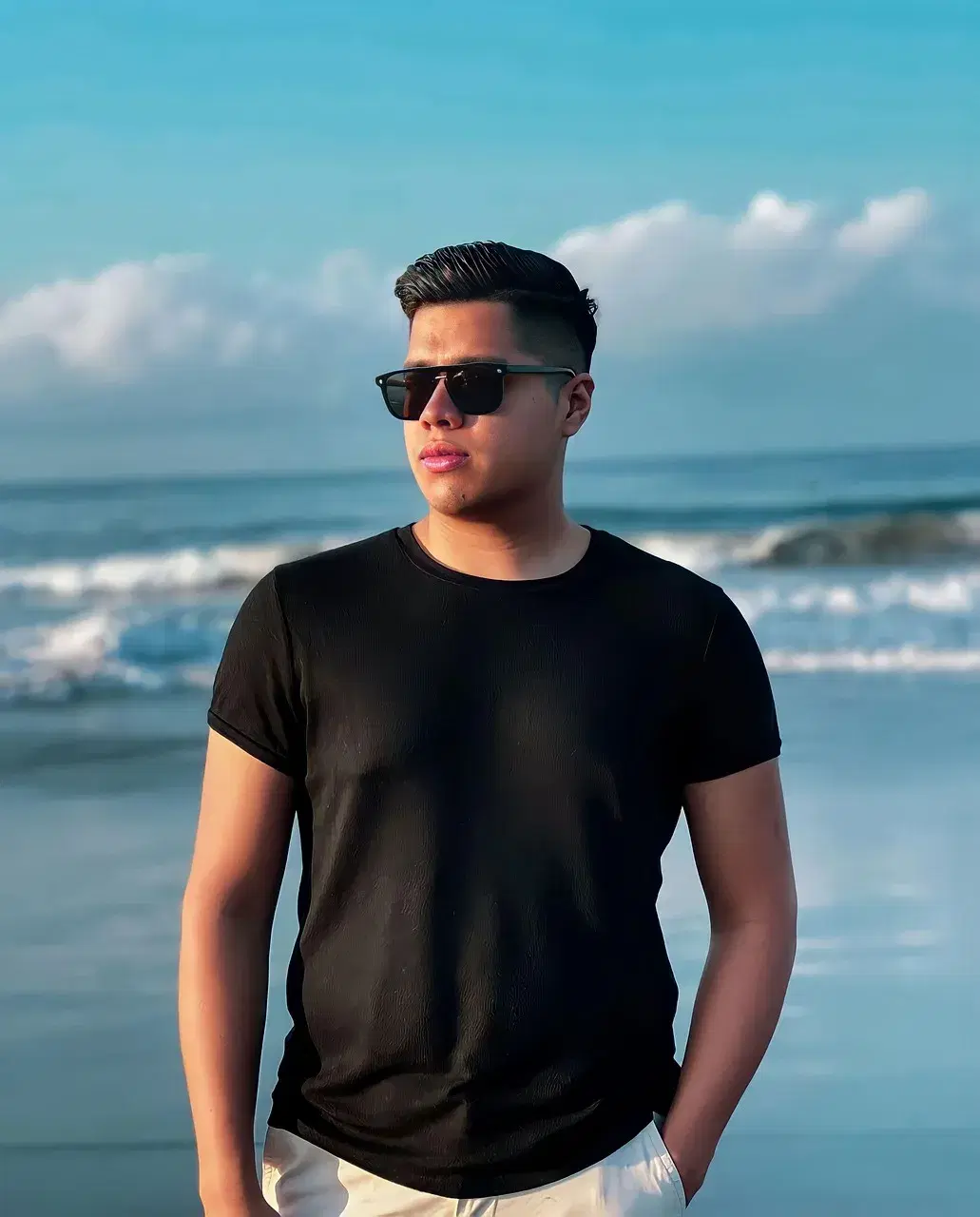 Regular Fit Cotton T-shirt - Black