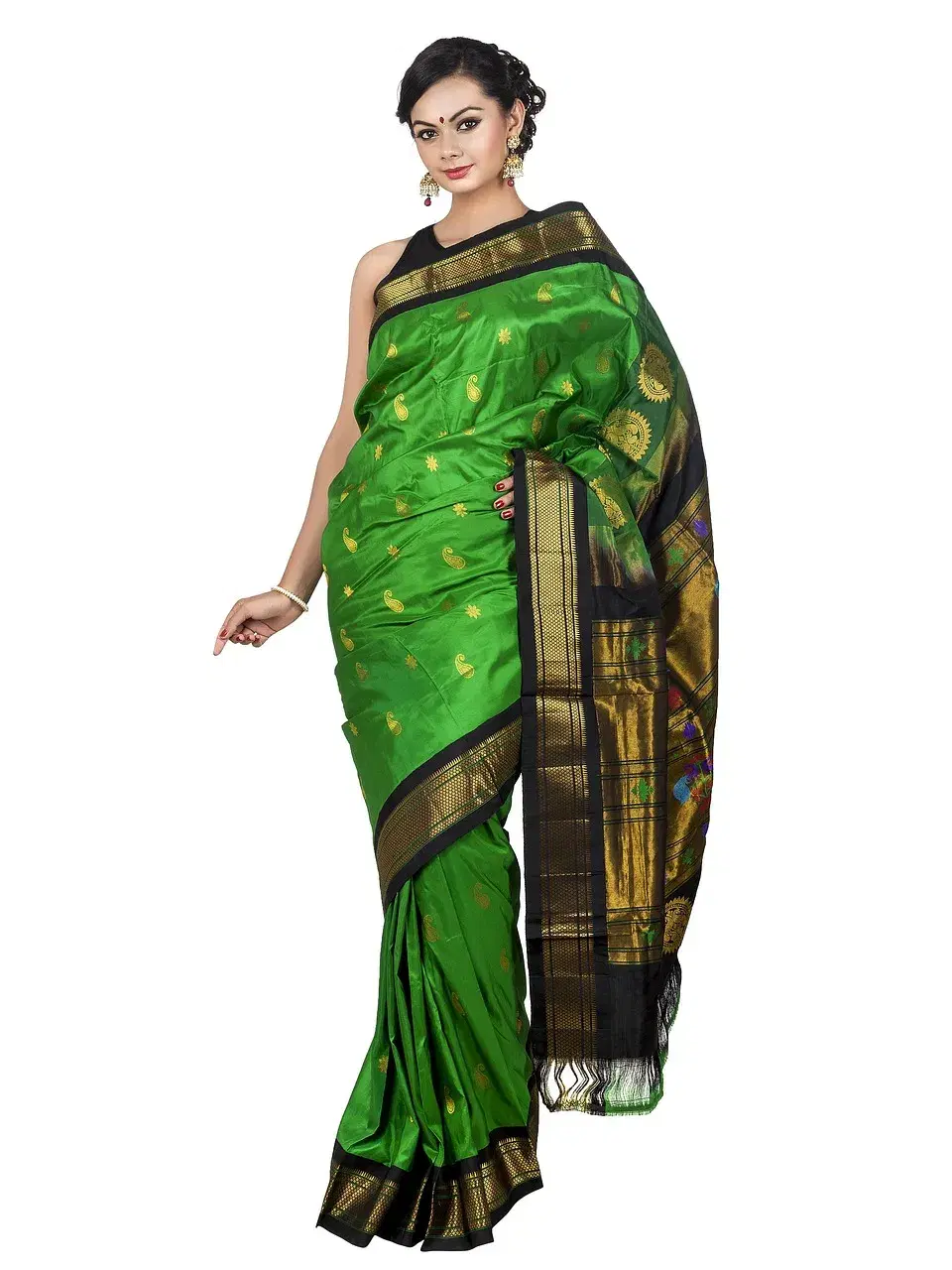 Pure Silk Saree - Green
