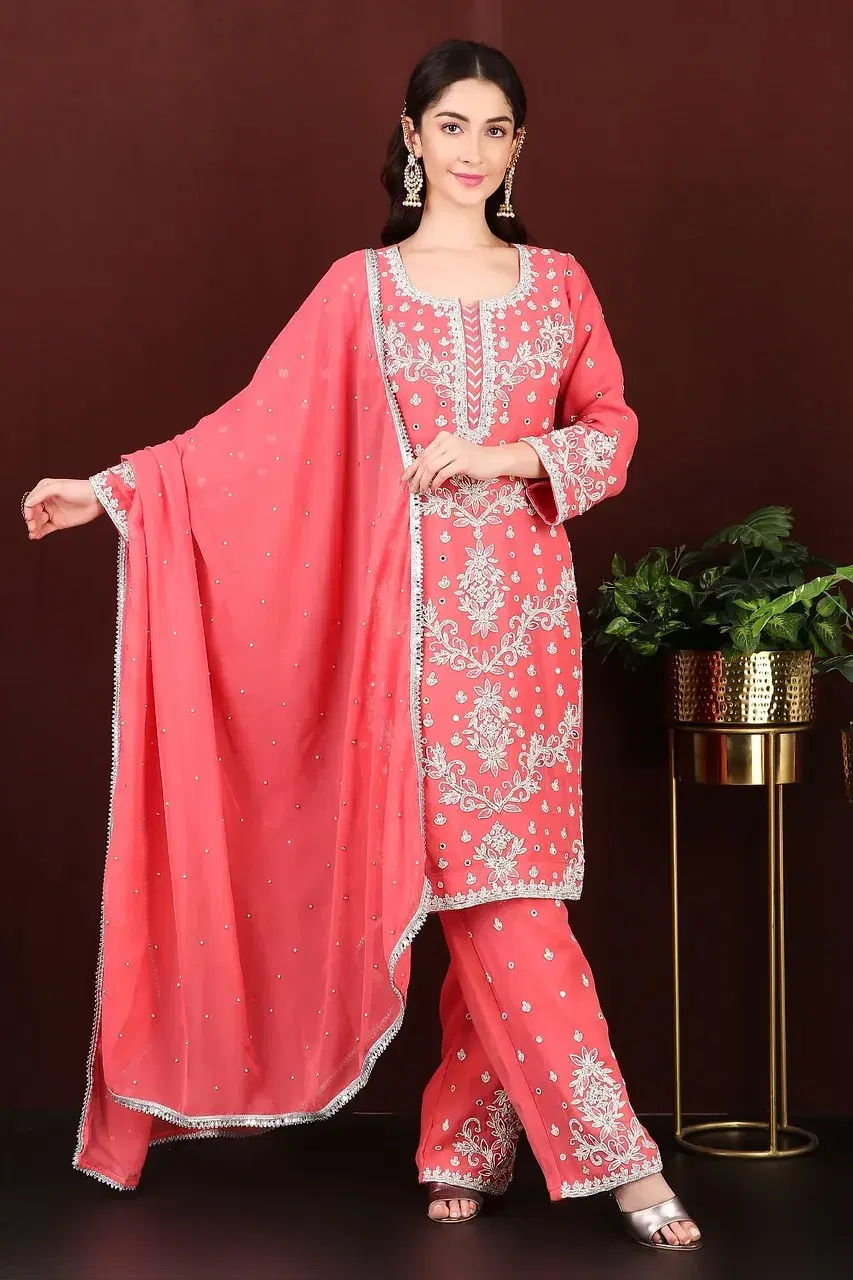 Embroidered Kurta Set
